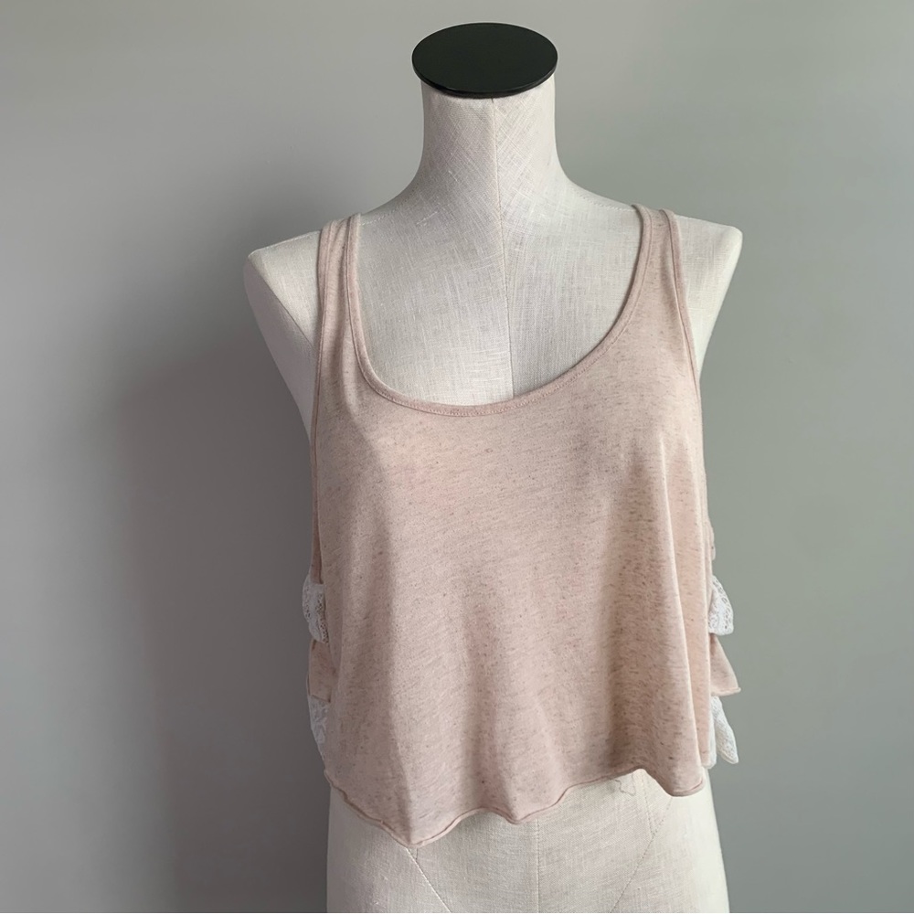 Free People Ruffled Crop Tank - Picture 2 of 3
